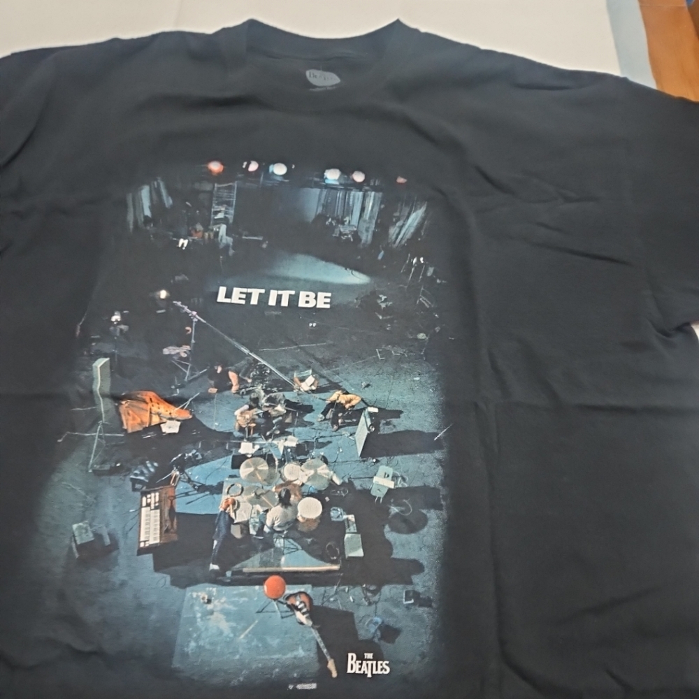 Black The Beatles 'Let It Be' T-Shirt